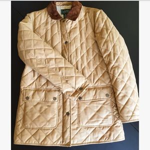Lauren Ralph Lauren Tan Quilted Jacket